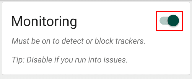 trackercontrol-disable-monitoring كيفية مراقبة وحظر متتبعات الإعلانات على نظام Android