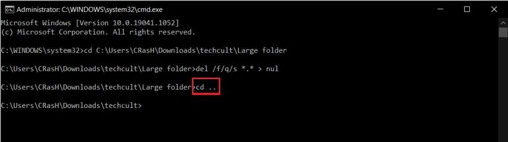type-cd..-command-in-command-prompt-1024x287 كيفية حذف المجلدات والمجلدات الفرعية في PowerShell