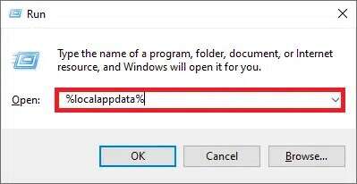 type-localappdata-and-hit-enter-to-open-the-requ-399x206 إصلاح عدم فتح تطبيق Outlook في Windows 10