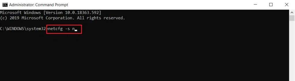 type-netcfg-command-in-cmd-or-command-prompt-1024x281-1-1024x281 إصلاح مشكلة عدم عمل محول Wi-Fi في Windows 10