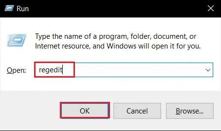 type-regedit-in-Run-dialog-box-454x270 كيفية حذف المجلدات والمجلدات الفرعية في PowerShell