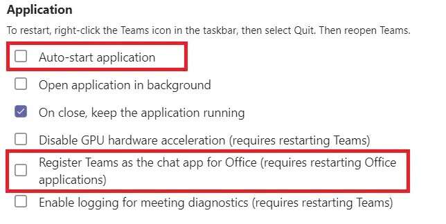 uncheck-the-options-register-teams-as-the-chat-app-644x324 كيفية إيقاف إشعارات Microsoft Teams المنبثقة