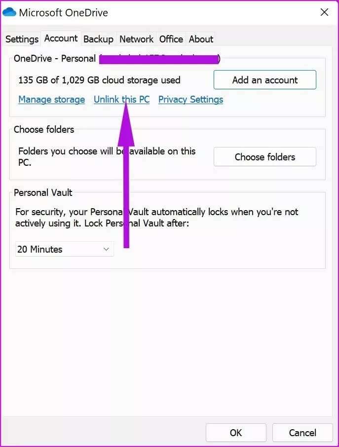 unlink-onedrive-from-pc_4d470f76dc99e18ad75087b1b8410ea9-687x906 أفضل 5 طرق لتعطيل OneDrive في Windows 11