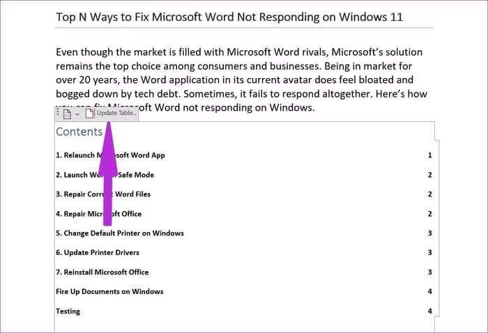 كيفية إدراج جدول محتويات في Microsoft Word - %categories