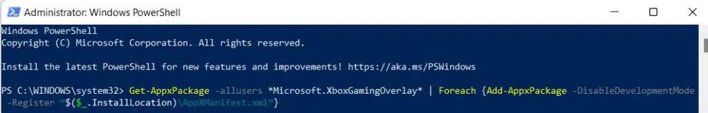 windows-powershell-window-5-1024x164-1-1024x164 كيفية تعطيل Xbox Game Bar على Windows 11