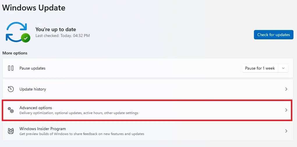 windows-update-tab-in-settings-1020x505 طرق لتسريع Windows 11