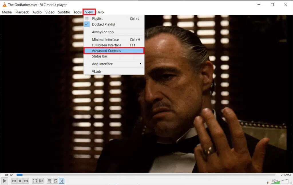 with-the-video-now-playing-click-on-the-view-and-1024x646-1-1024x646 كيفية قص الفيديو في Windows 10 باستخدام VLC