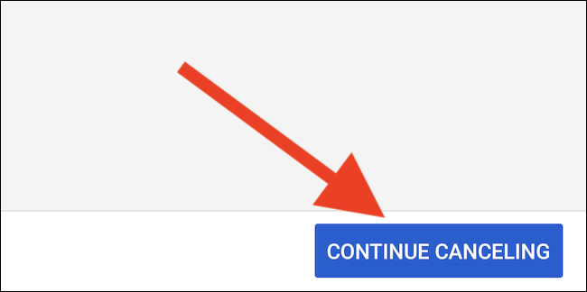 youtube-tv-will-offer-pausing-select-the-continue-caneling-button كيفية إلغاء (أو إيقاف) اشتراكك في YouTube TV