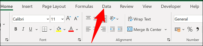 1-excel-data-tab كيفية تحويل ملف JSON إلى Microsoft Excel
