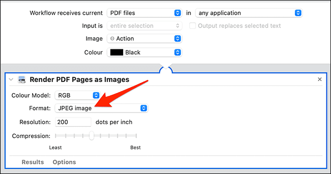 12-configure-render-pdf-images كيفية تحويل ملفات PDF إلى JPG على نظام Mac