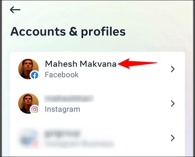 12-instagram-mobile-select-fb-profile كيفية فك ارتباط Facebook و Instagram