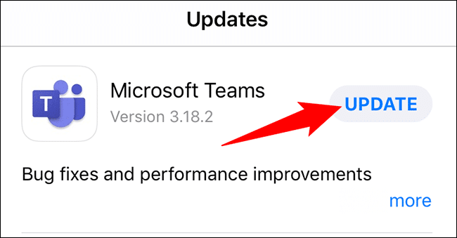 12-teams-iphone-update-app كيفية تحديث Microsoft Teams