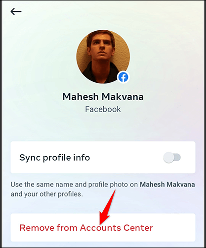 13-instagram-mobile-unlink-account كيفية فك ارتباط Facebook و Instagram