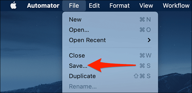 15-save-quick-action كيفية تحويل ملفات PDF إلى JPG على نظام Mac