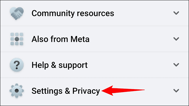 2-facebook-android-settings-privacy كيفية جعل Facebook يستخدم الوضع المظلم على Android