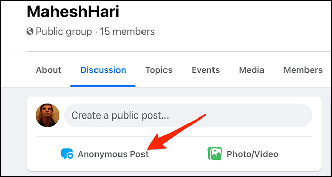 2-facebook-group-anonymous-post كيفية النشر بشكل مجهول في مجموعة Facebook