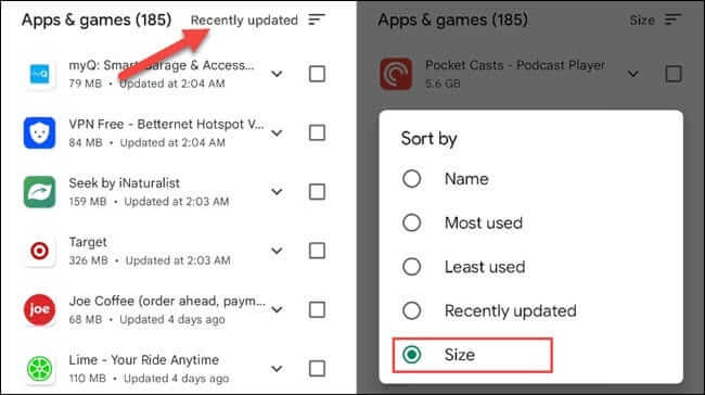 2021-12-28_17-01-24-650x364 كيفية معرفة تطبيقات Android التي تشغل أكبر مساحة