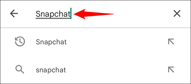 3-android-search-snapchat كيفية تحديث Snapchat