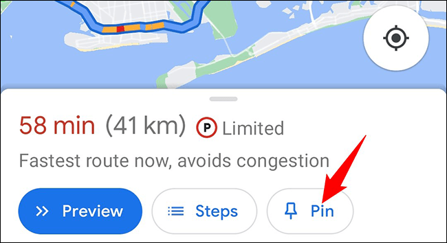 3-google-maps-pin-route كيفية حفظ الطريق على Google Maps
