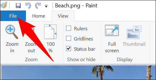 3-paint-file-menu كيفية تحويل PNG إلى JPG على Windows 10 أو 11