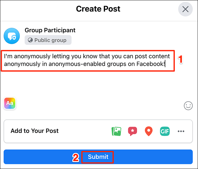4-create-anonymous-post-facebook كيفية النشر بشكل مجهول في مجموعة Facebook