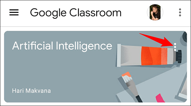 4-google-classroom-mobile-select-class كيفية مغادرة Google Classroom