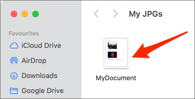 5-converted-file كيفية تحويل ملفات PDF إلى JPG على نظام Mac