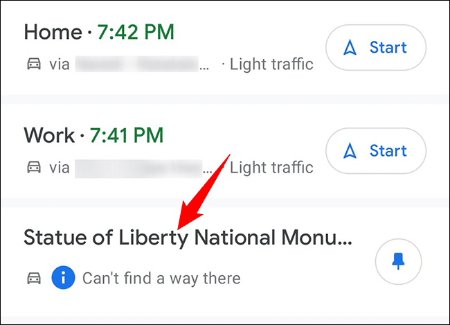 5-google-maps-saved-route كيفية حفظ الطريق على Google Maps