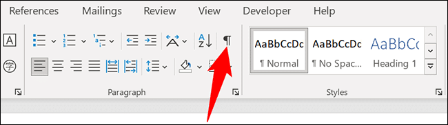 6-word-display كيفية إدراج فاصل صفحة في Microsoft Word