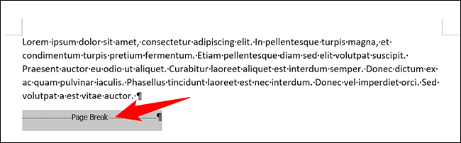 7-word-delete-page-break كيفية إدراج فاصل صفحة في Microsoft Word