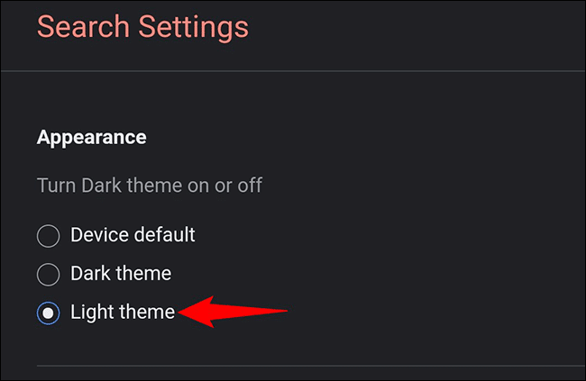 8-google-mobile-turn-off-dark-mode كيفية إيقاف تشغيل الوضع الداكن على بحث Google
