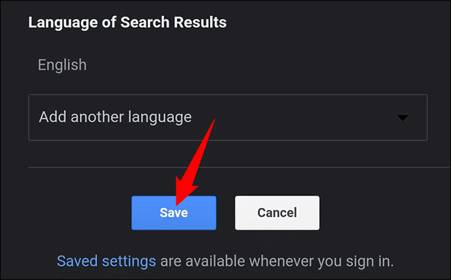 9-google-mobile-save-settings كيفية إيقاف تشغيل الوضع الداكن على بحث Google