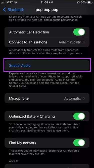 AirPods-Pro-Spatial-Audio-Setting_935adec67b324b146ff212ec4c69054f-374x666 9 من أفضل ميزات AirPods Pro التي يجب عليك استخدامها