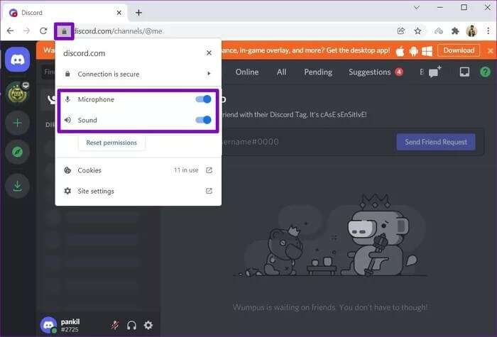 Allow-Discord-Permission-in-Chrome_935adec67b324b146ff212ec4c69054f-700x475 أفضل 9 طرق لإصلاح عدم عمل الصوت على Discord