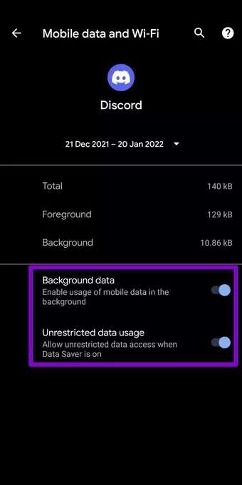 Allow-Unrestricted-Data-to-Discord_7c4a12eb7455b3a1ce1ef1cadcf29289-340x681 أفضل 8 طرق لإصلاح عدم عمل إشعارات Discord على Android و iPhone