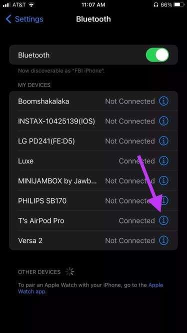 Bluetooth-AirPods-Pro-I-Button_935adec67b324b146ff212ec4c69054f-374x666 9 من أفضل ميزات AirPods Pro التي يجب عليك استخدامها