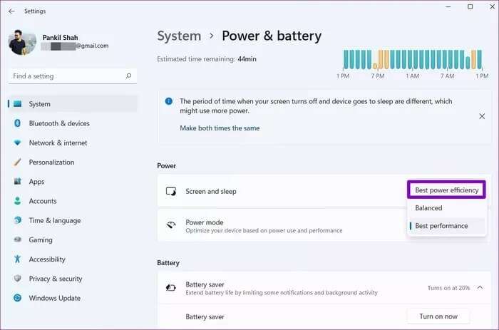 Change-Power-Mode-on-Windows-11_935adec67b324b146ff212ec4c69054f-700x463 أفضل 8 طرق لإصلاح مشكلة استنزاف البطارية على Windows 11