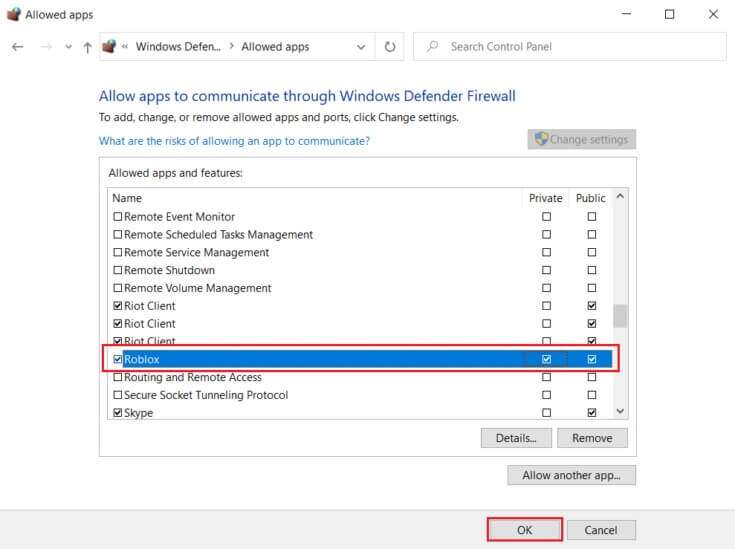 Check-on-Private-and-Publick-option-for-Roblox-to-Allow-Roblox-through-Windows-Defender-Firewall-735x549-1-735x549 كيفية إصلاح خطأ Roblox 279
