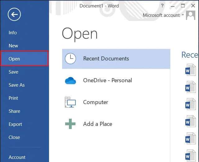 Click-Open-in-word-641x520 كيفية تشفير مجلد في Windows 10