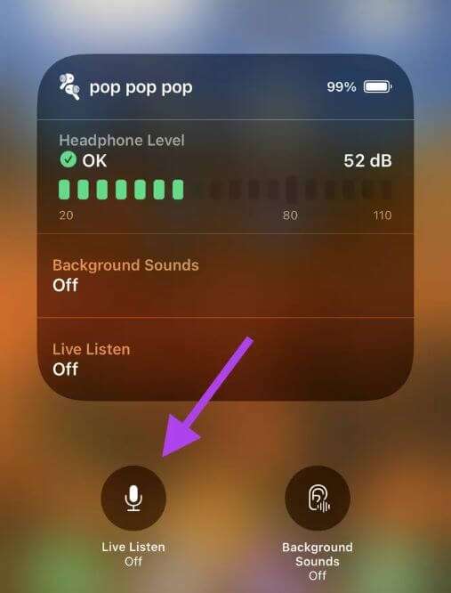 Click-on-Live-Listen_935adec67b324b146ff212ec4c69054f-507x666 9 من أفضل ميزات AirPods Pro التي يجب عليك استخدامها