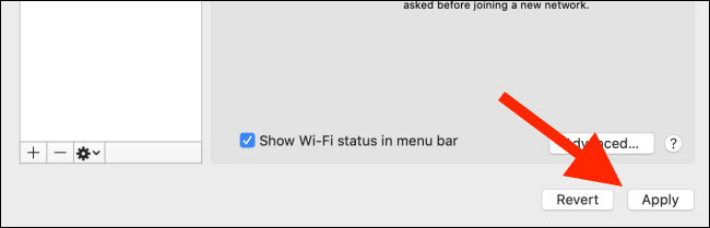 Click-on-the-Apply-button-to-save-the-Wi-Fi-priority-list-2 كيفية تحديد أولويات شبكات Wi-Fi على جهاز Mac