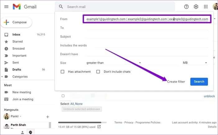 Create-Filter-to-Whitelist-Multiple-Email-Addresses-at-Once-in-Gmail_935adec67b324b146ff212ec4c69054f-700x435 طرق منع رسائل البريد الإلكتروني المعروفة من المرسل من الانتقال إلى مجلد البريد العشوائي في Gmail