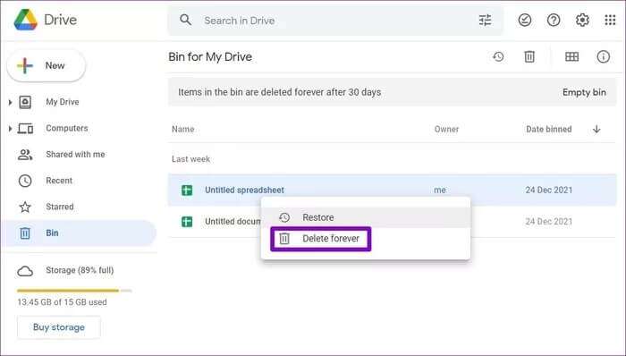 Delete-Files-Permanently-Google-Drive_935adec67b324b146ff212ec4c69054f-700x398 كيفية حذف أو استعادة الملفات في Google Drive