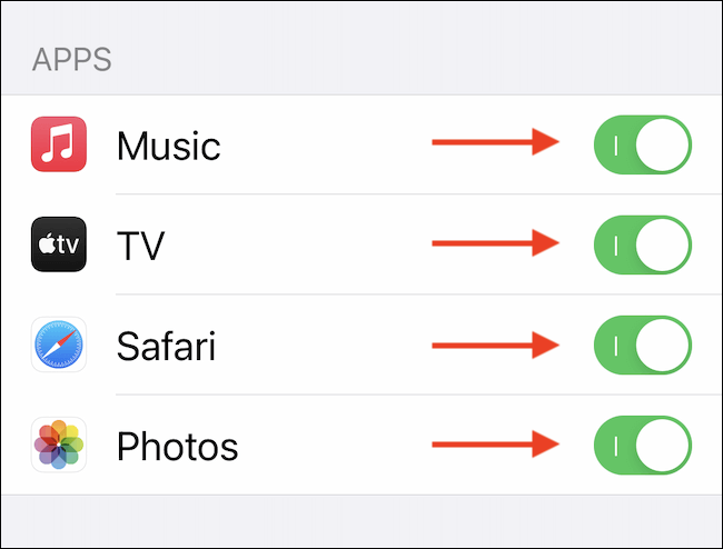 Disable-App-for-Sharing كيفية تعطيل "Shared With You" على iPhone و iPad