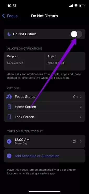 Disable-Do-Not-Disturb_2021-12-27-160444_7c4a12eb7455b3a1ce1ef1cadcf29289-340x736 أفضل 8 طرق لإصلاح عدم عمل إشعارات Discord على Android و iPhone
