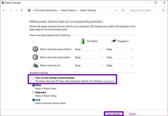 Disable-Fast-Startup_2022-01-09-074053_935adec67b324b146ff212ec4c69054f-700x482 أفضل 8 طرق لإصلاح مشكلة استنزاف البطارية على Windows 11