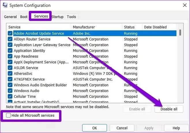 Disable-Startup-Programs_2022-01-13-101245_4d470f76dc99e18ad75087b1b8410ea9-659x464 إصلاح عدم فتح أو عدم عمل Windows Security على Windows 11