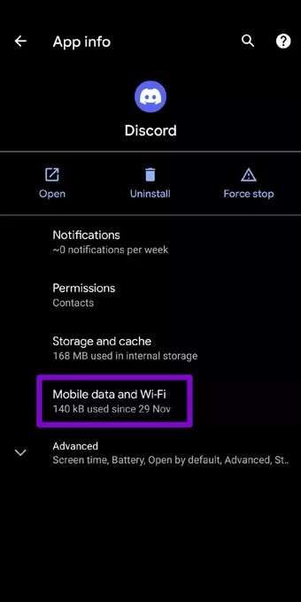Discord-Mobile-Data-and-Wi-Fi_7c4a12eb7455b3a1ce1ef1cadcf29289-340x680 أفضل 8 طرق لإصلاح عدم عمل إشعارات Discord على Android و iPhone
