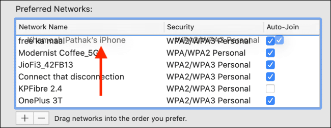 Drag-the-network-up-to-the-top-spot كيفية تحديد أولويات شبكات Wi-Fi على جهاز Mac
