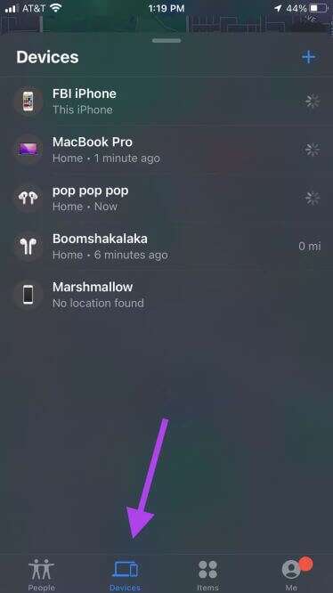 Find-My-Devices-Menu_935adec67b324b146ff212ec4c69054f-374x666 9 من أفضل ميزات AirPods Pro التي يجب عليك استخدامها